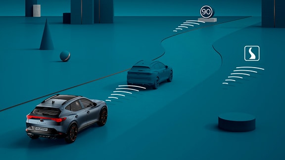 caratteristiche di sicurezza auto di nuova CUPRA Leon 5 porte e-HYBRID compact sport