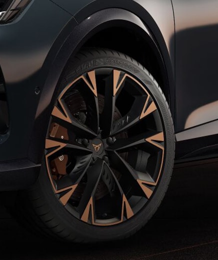 electric cupra vehicle being charged with cupra charger by elli