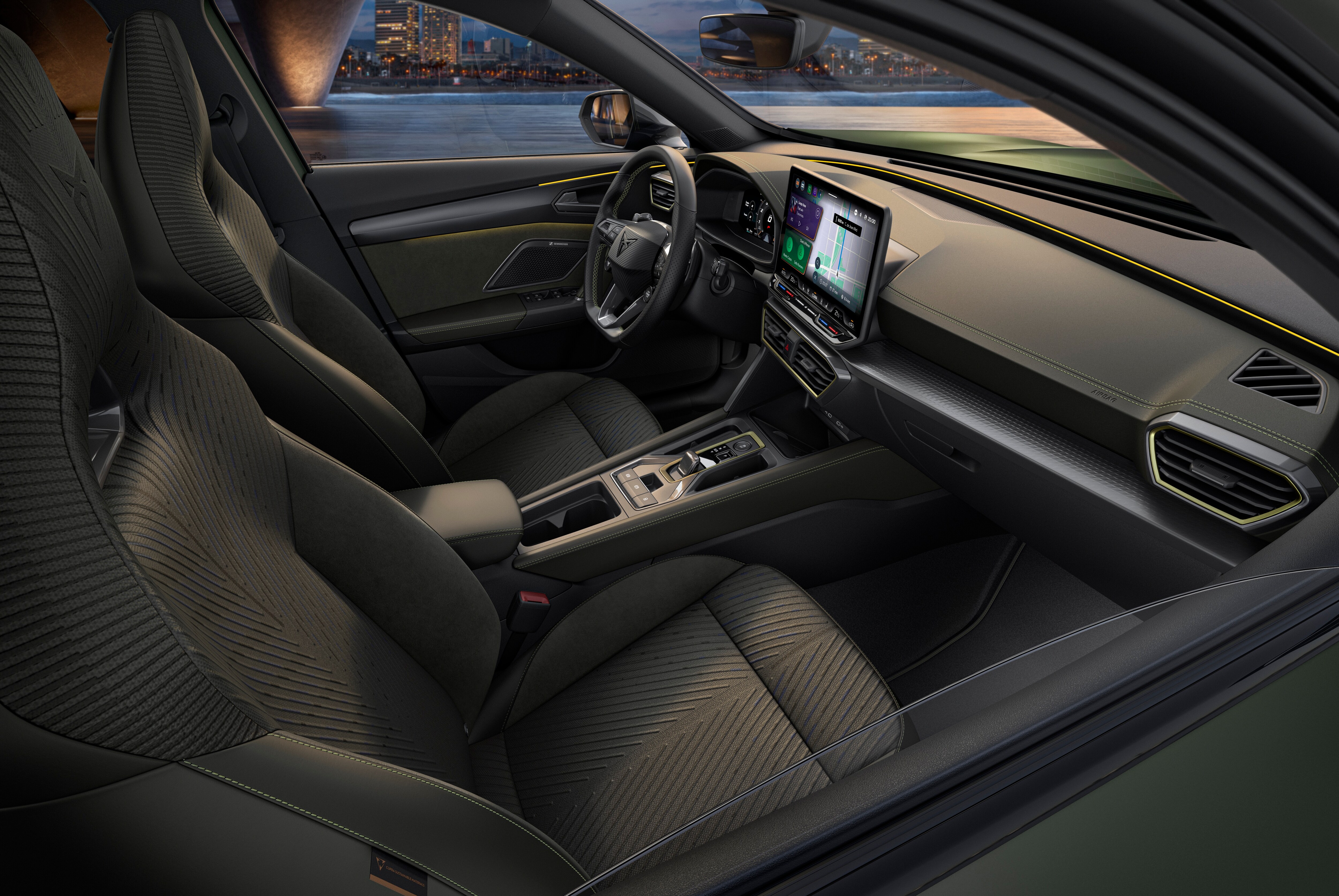 Interni di CUPRA Formentor TRIBE Edition con illuminazione ambientale