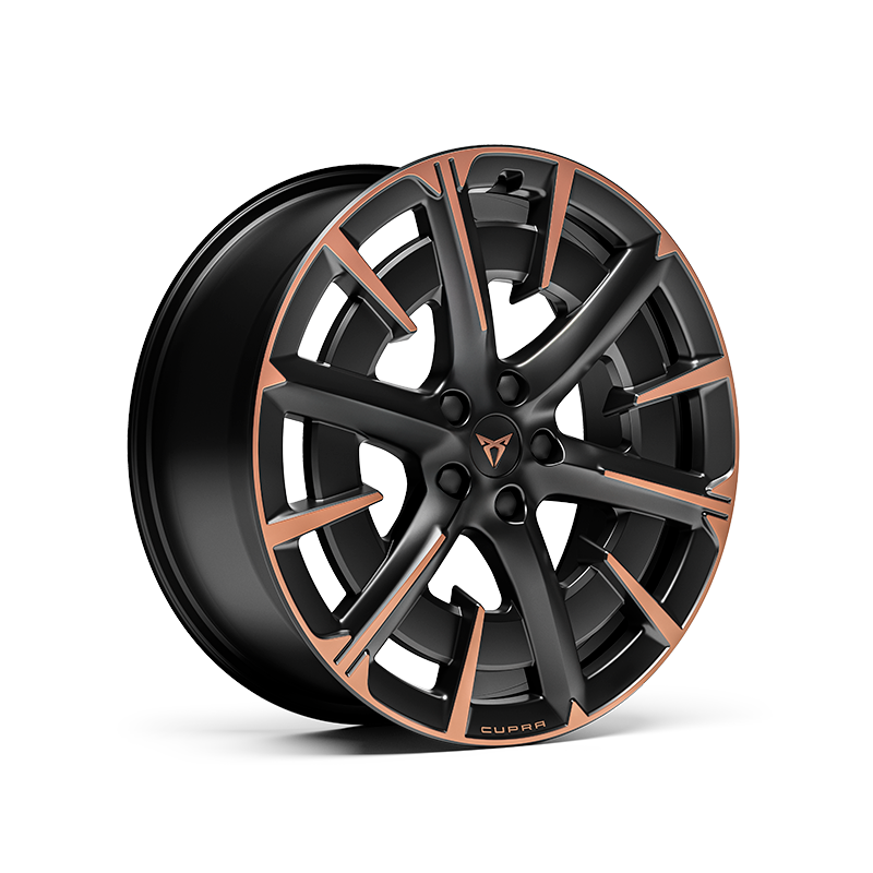 Cerchio in lega CUPRA Born Firestorm Copper da 20 pollici