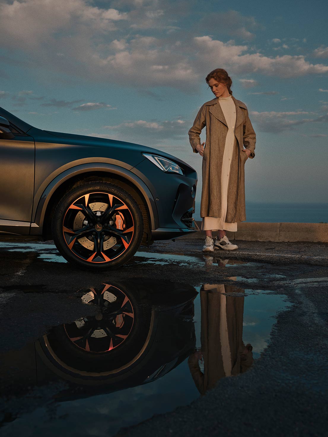 CUPRA Formentor 2020: SUV compatto con freni Brembo e cerchi in lega da 19 pollici lavorati in rame.