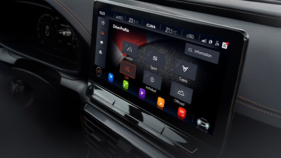 CUPRA Formentor VZ5 schermo di infotainment online