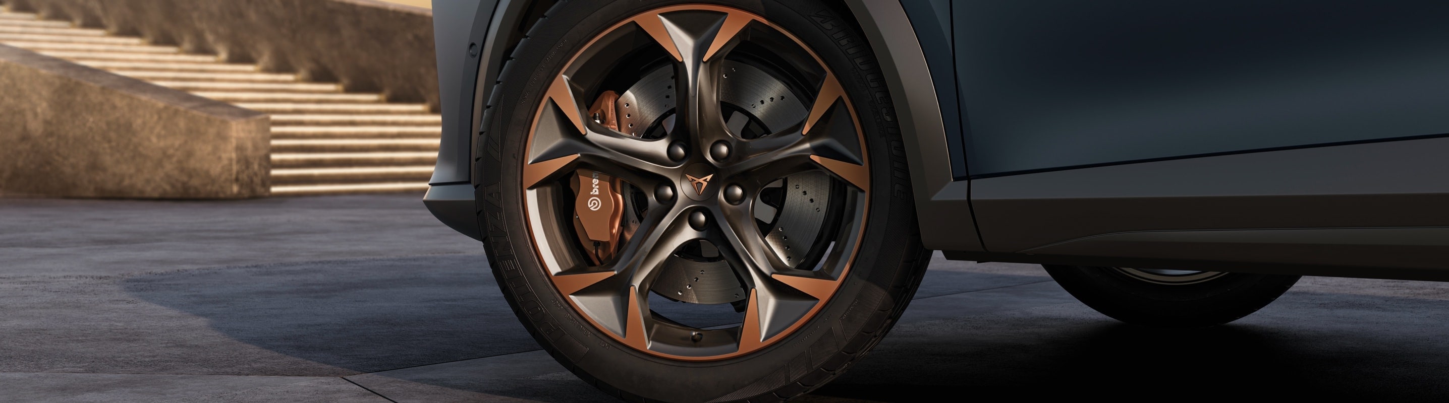 CUPRA Formentor cerchi in lega machined colore Sport Black Copper